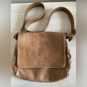 Roots Leather Messenger Bag Excellent Condition